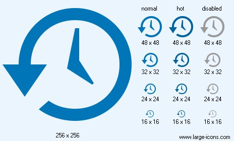 464x280 Time Machine Icon Image Large Flat Icons