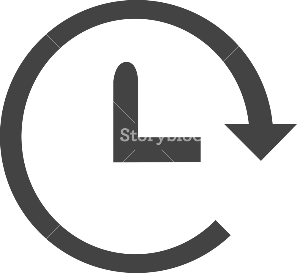 1000x919 Time Machine Glyph Icon Royalty Free Stock Image