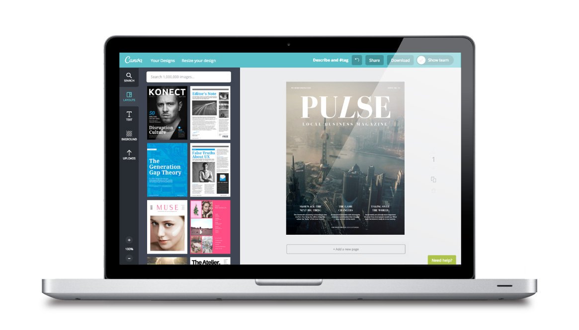 1165x665 Free Online Magazine Cover Maker