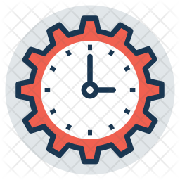 256x256 Time Management Icon Of Colored Outline Style