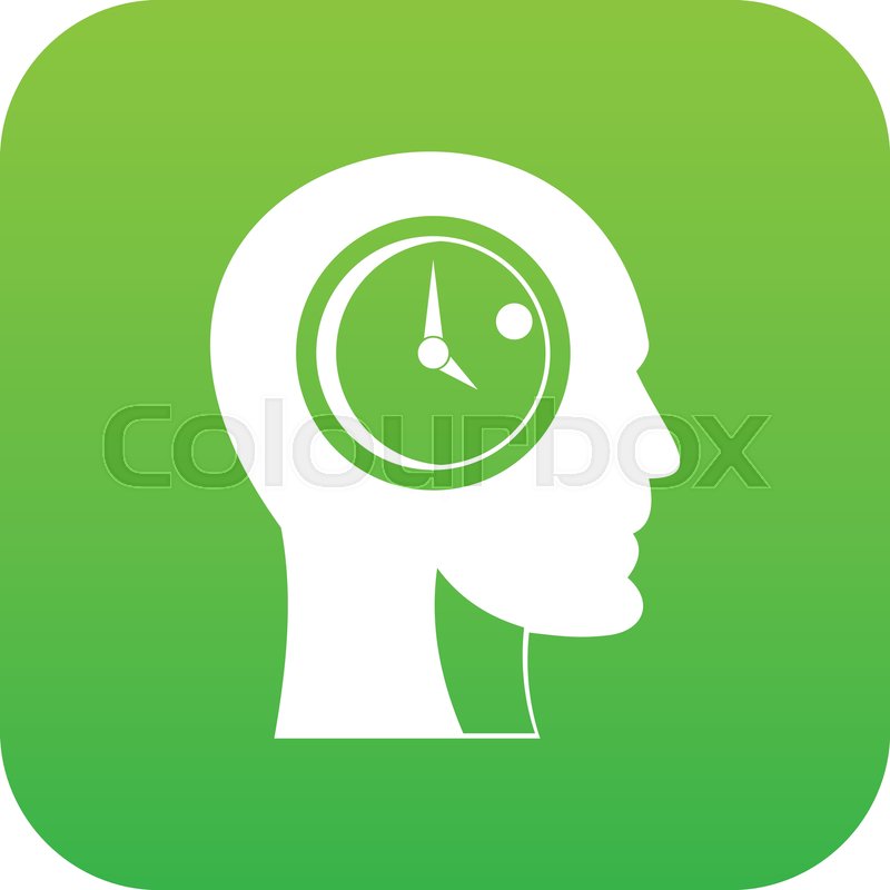 800x800 Time Management Icon Digital Green For Stock Vector Colourbox