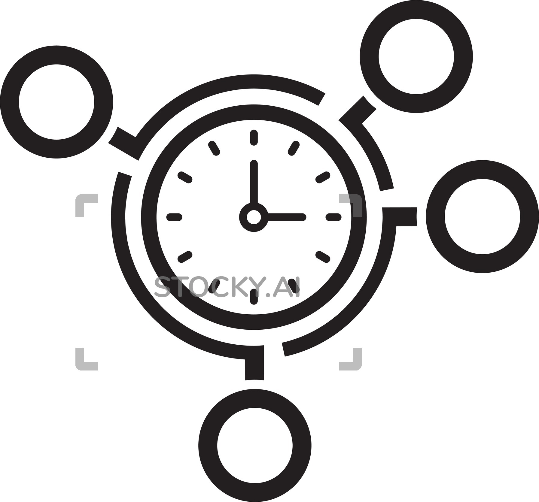 1794x1672 Image Of Time Management Icon Business Concept