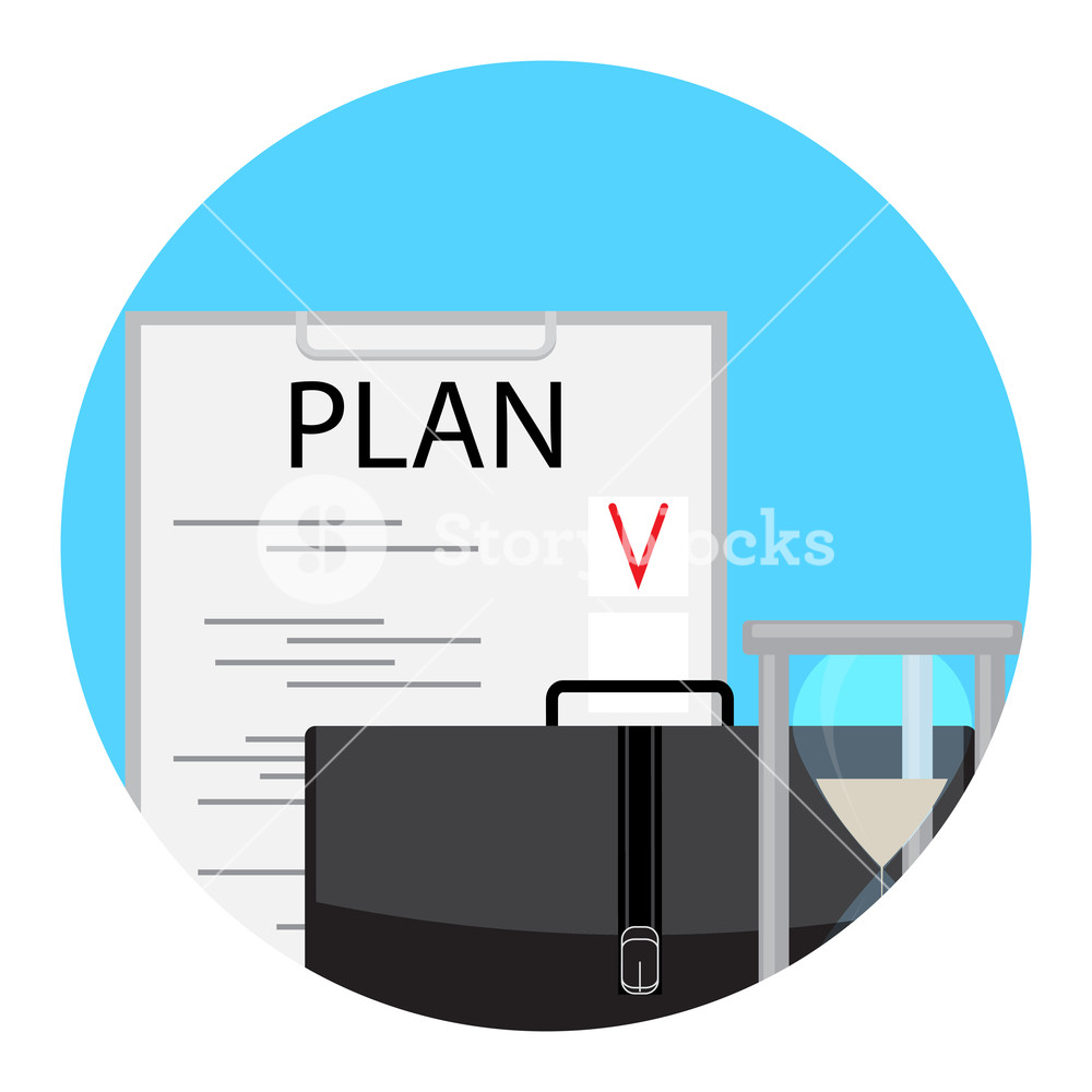 1000x1000 Planning And Time Management Icon Vector Project Management