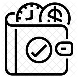 256x256 Saving Time Money Icon Of Line Style