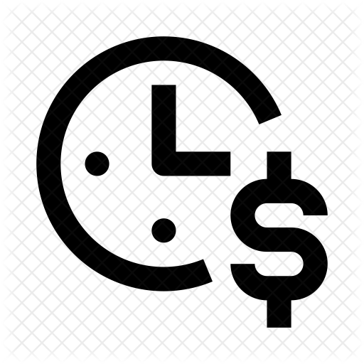 512x512 Time Is Money Icon Of Line Style