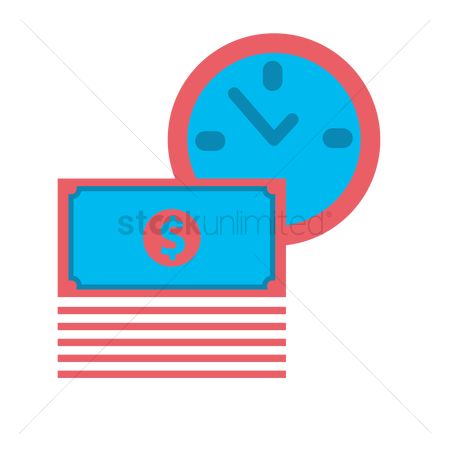 450x450 Free Time Money Icon Stock Vectors Stockunlimited