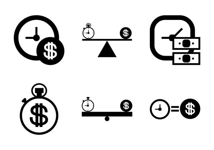 700x490 Free Time Is Money Vector Icon