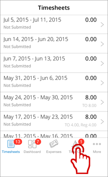 215x354 Booking Time Off Using The Replicon Mobile App