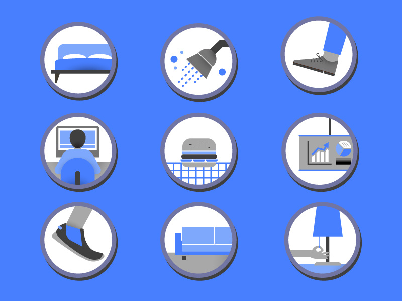 800x600 Time Tracking Icons Set