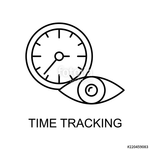 500x500 Time Tracking Line Icon Element Of Human Resources Icon