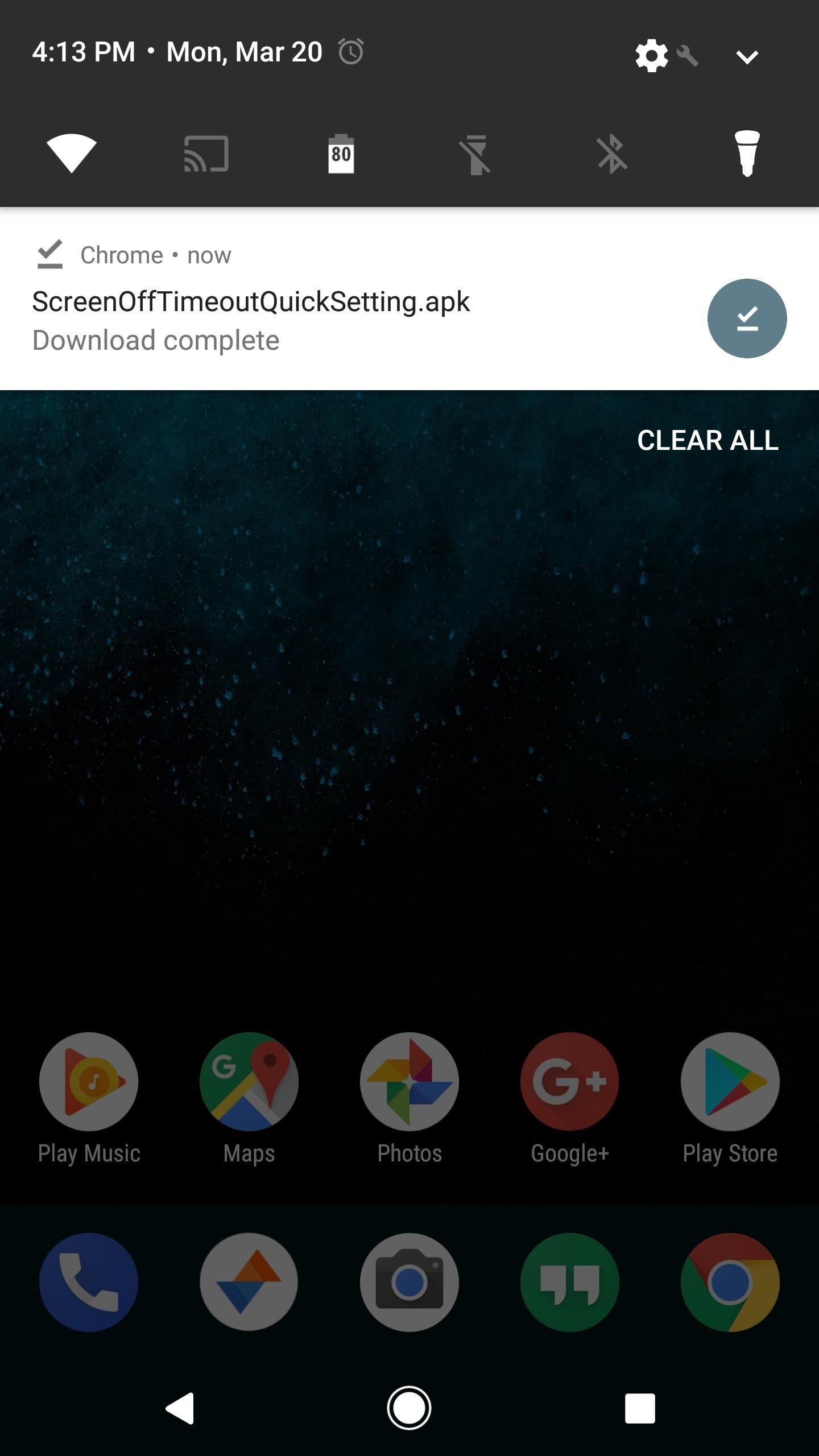 1440x2560 Add A Screen Timeout Tile To Android Nougat's Quick Settings Panel