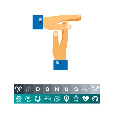 450x450 Vector Icon Of Male Hands Showing Break Gesture Break From Work