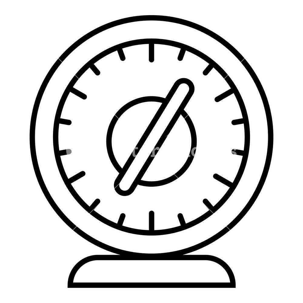 1000x1000 Round Timer Icon Outline Round Timer Vector Icon For Web Design