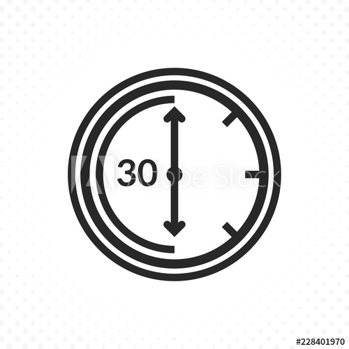 500x500 Time Countdown Icon Clock And Time Vector Icon, Timer Symbol
