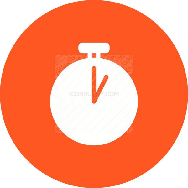 600x600 Timer Flat Round Icon