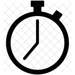256x256 Timer Icon Of Glyph Style