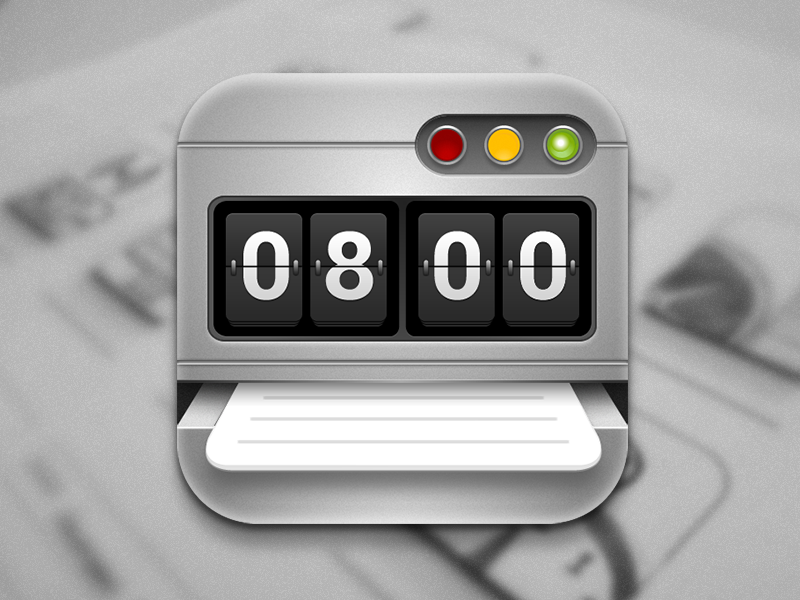 800x600 Time Sheet Icon
