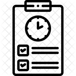 256x256 Timesheet Icon Of Line Style