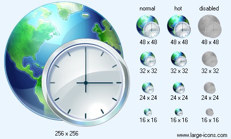 464x280 Time Zone Icon