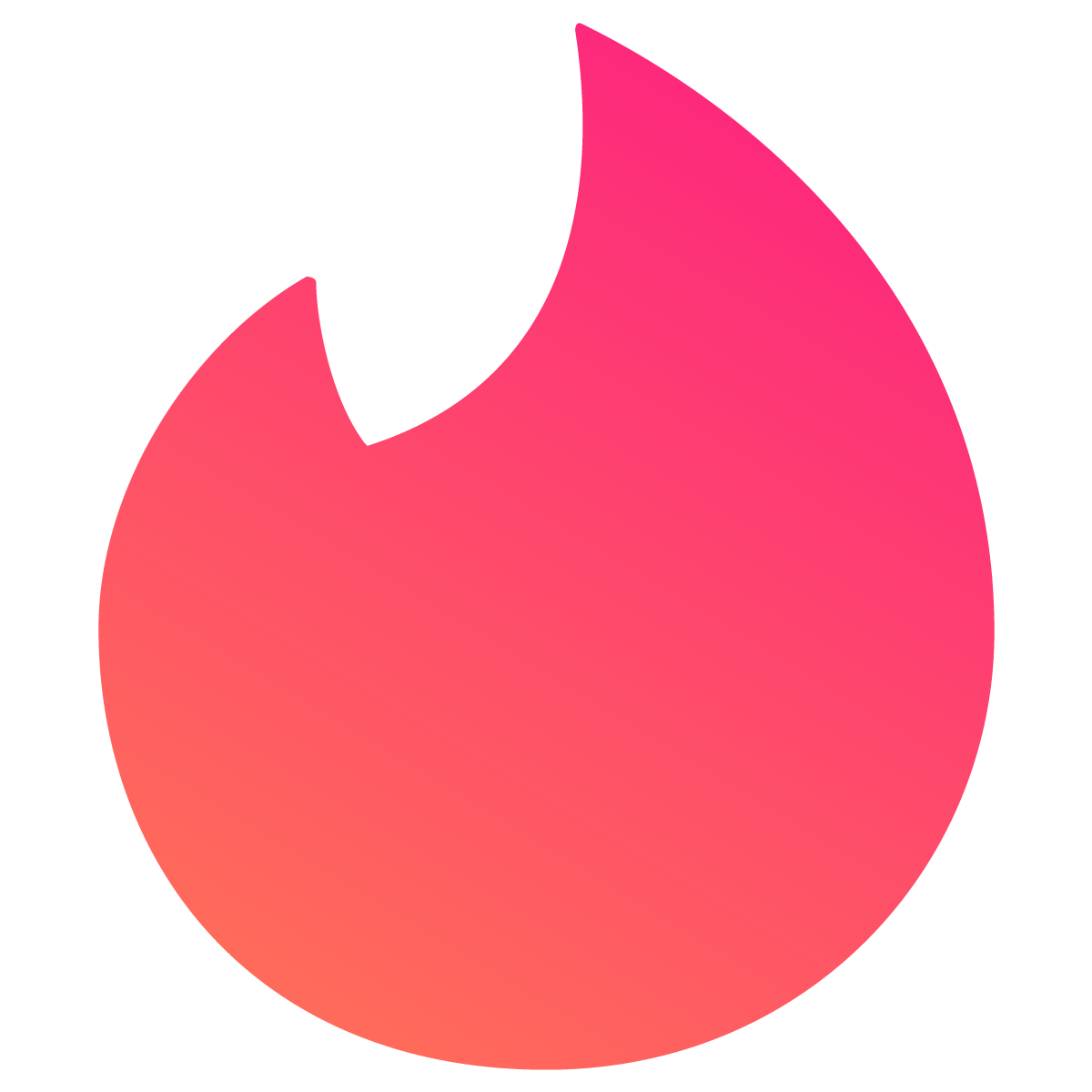 1200x1200 Tinder Gradient Icon Logo Vector Free Vector Silhouette