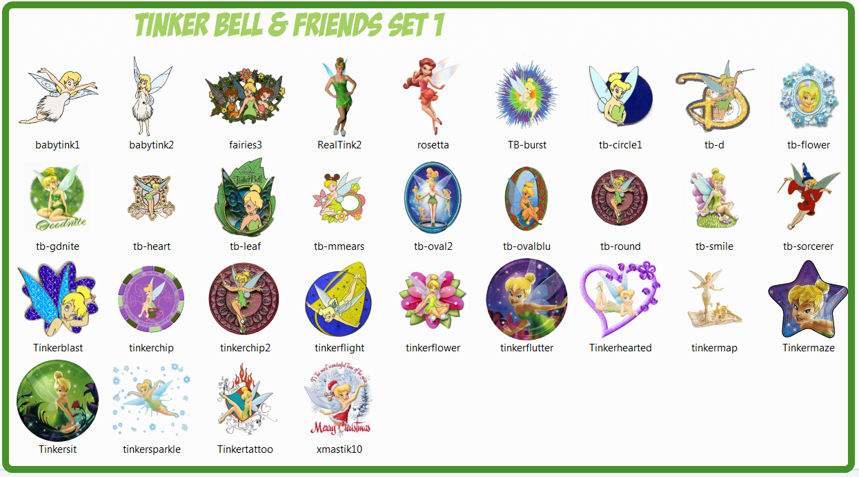 1245x691 Tink Friends Set Tinkerbell Tinkerbell, Computer Icon, Disney