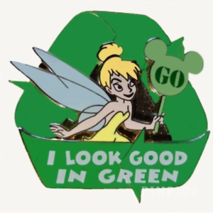 300x300 Disney Pin Go Green Mystery Tinker Bell Tink Recycling