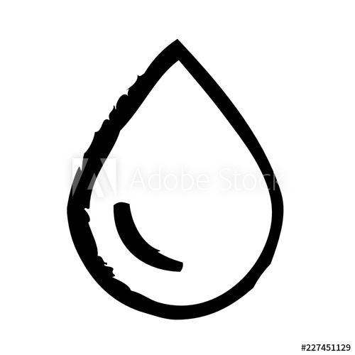 500x500 Tint Print Water Drop Rain Vector Icon