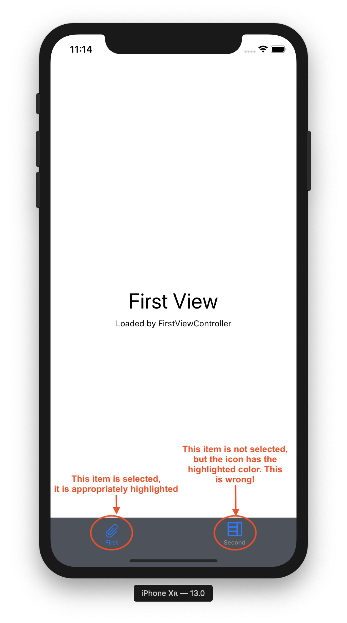 1168x2096 Uitabbaritem Icon Not Colored Correctly For Ios When A Bar Tint