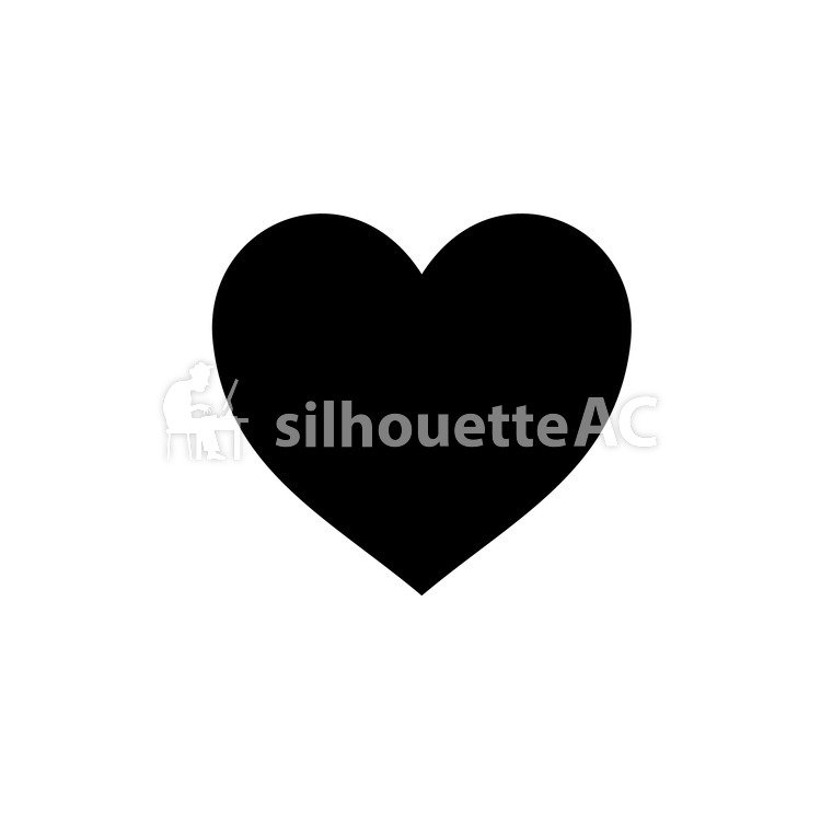 750x750 Free Silhouette Vector Heart Love Tiny Icon