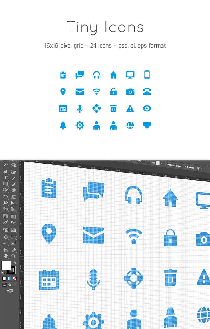 735x1148 Free Tiny Icons