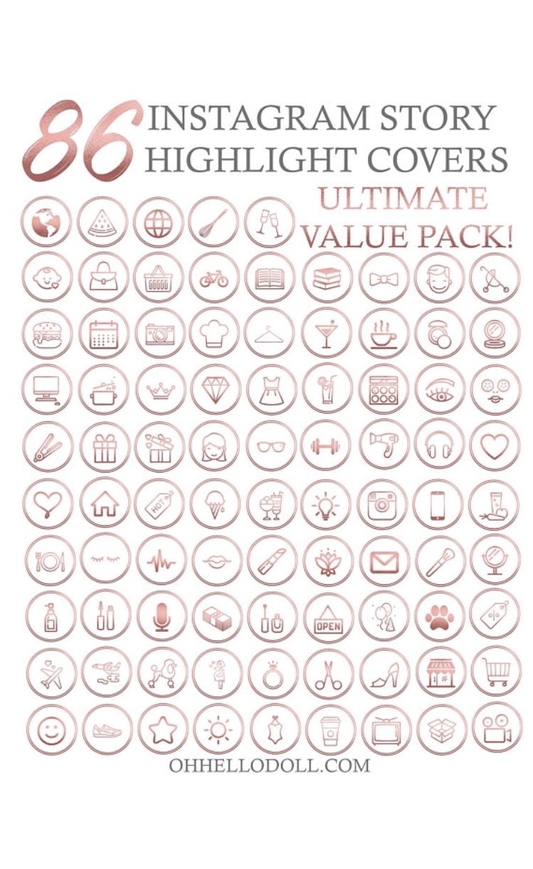 749x1221 Instagram Story Highlight Icon Covers