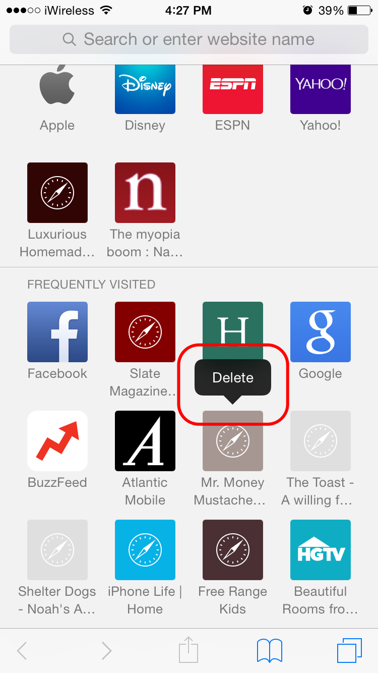 750x1334 Tip Of The Day How To Delete Frequently Visited Sites In Safari