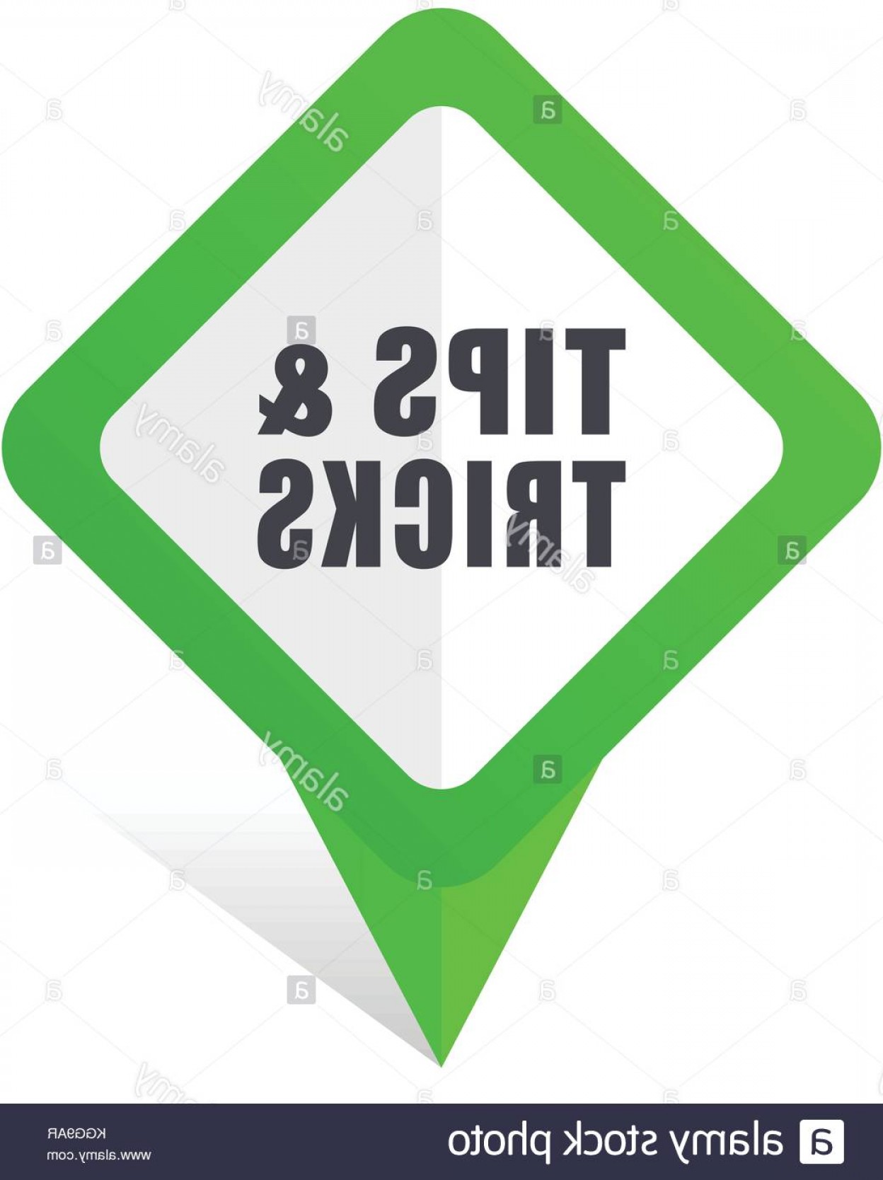 1248x1668 Stock Image Tips Tricks Green Square Pointer Web And Mobile Phone