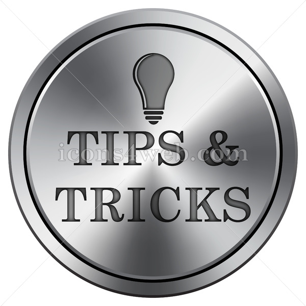 600x600 Tips And Tricks Icon Imitating Metal With Carved Design Round Icon