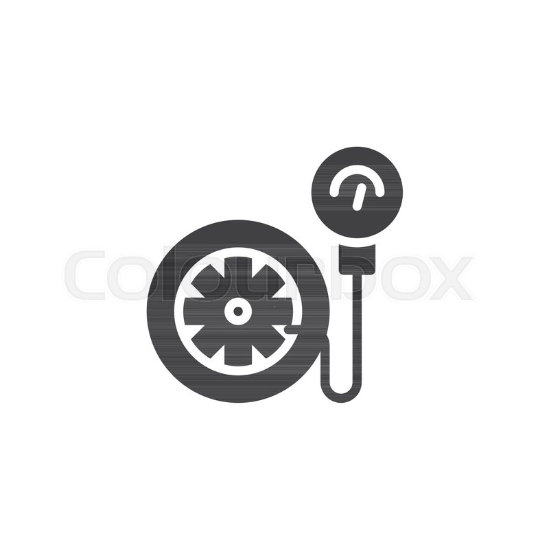 800x800 Tire Pressure Gauge Vector Icon Stock Vector Colourbox