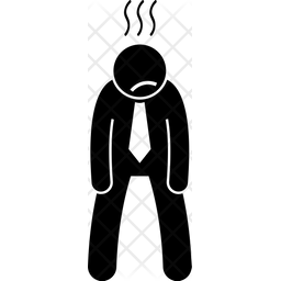 256x256 Tired Icon Of Glyph Style