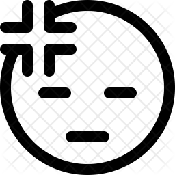 256x256 Tired Icon Of Line Style