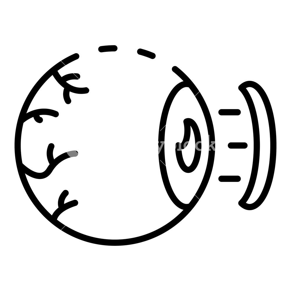 1000x1000 Tired Eyeball Icon Outline Tired Eyeball Vector Icon For Web