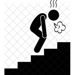 256x256 Tired Man Icon Of Glyph Style