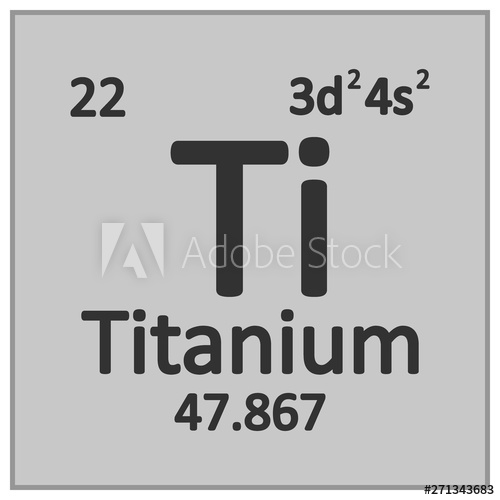 500x500 Periodic Table Element Titanium Icon