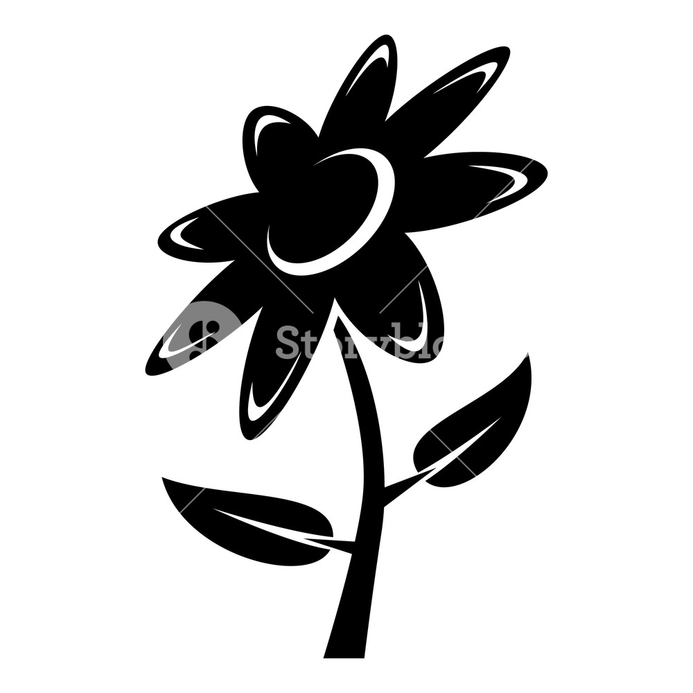 1000x1000 Flower Icon Simple Illustration Of Flower Vector Icon For Web
