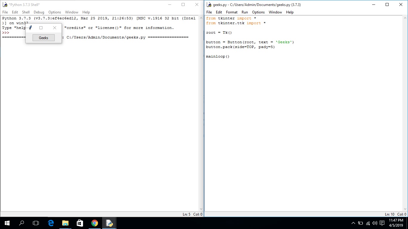 1366x768 Python Geometry Method In Tkinter