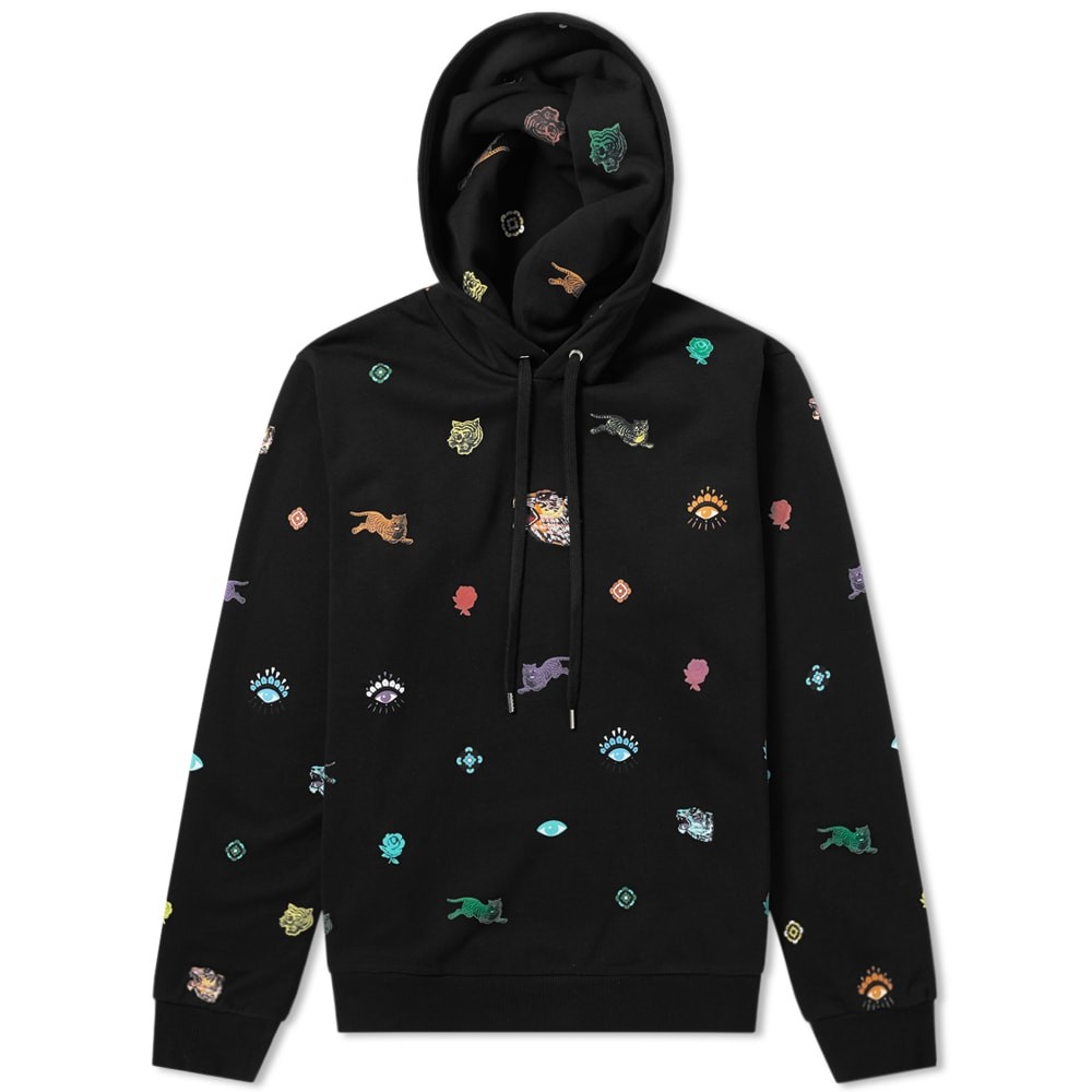 Kenzo Small Multi Icon Hoody 'go Tigers!' Black End 1000x1000 Kenzo Small Multi Icon Hoody 'go Tigers!' Black End