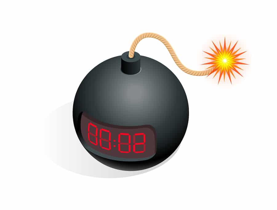900x682 Isometric Bomb Icon Vector Illustration Tnt Time Bomb Explosive
