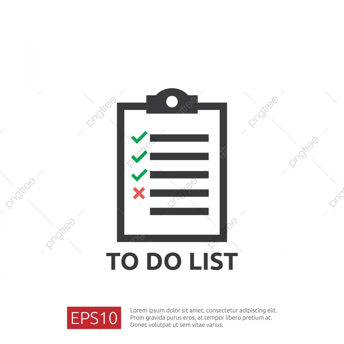 1200x1200 To Do List Or Planning Icon In Flat Style Vector Illustration