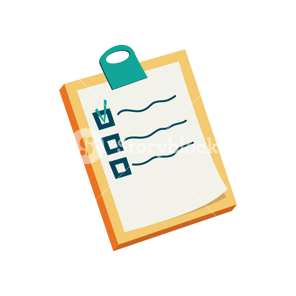 1000x1000 To Do List Icon In Cartoon Style On A White Background Royalty