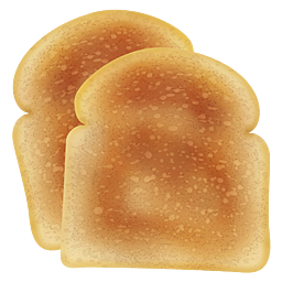 256x256 Toast Icon Breakfast Iconset Cute Little Factory