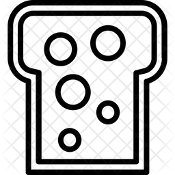 256x256 Toast Icon Of Line Style