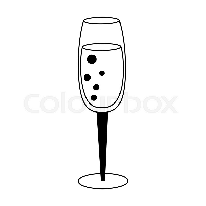 800x800 Champagne Glass Toast Icon Image Stock Vector Colourbox