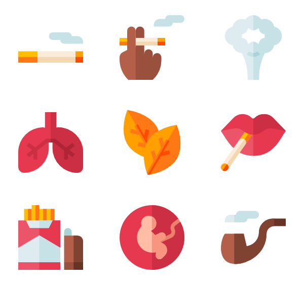 600x564 Tobacco Icons